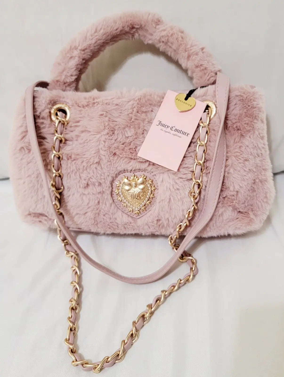 Juicy Couture Love Furry Friends Satchel Shoulder Bag