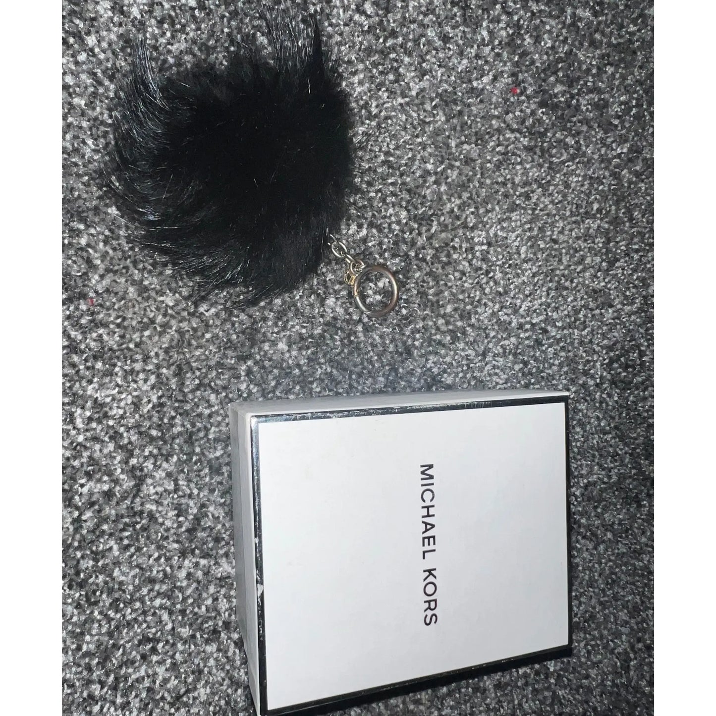 Michael Kors Rabbit Fur Pom Pom Key Chain