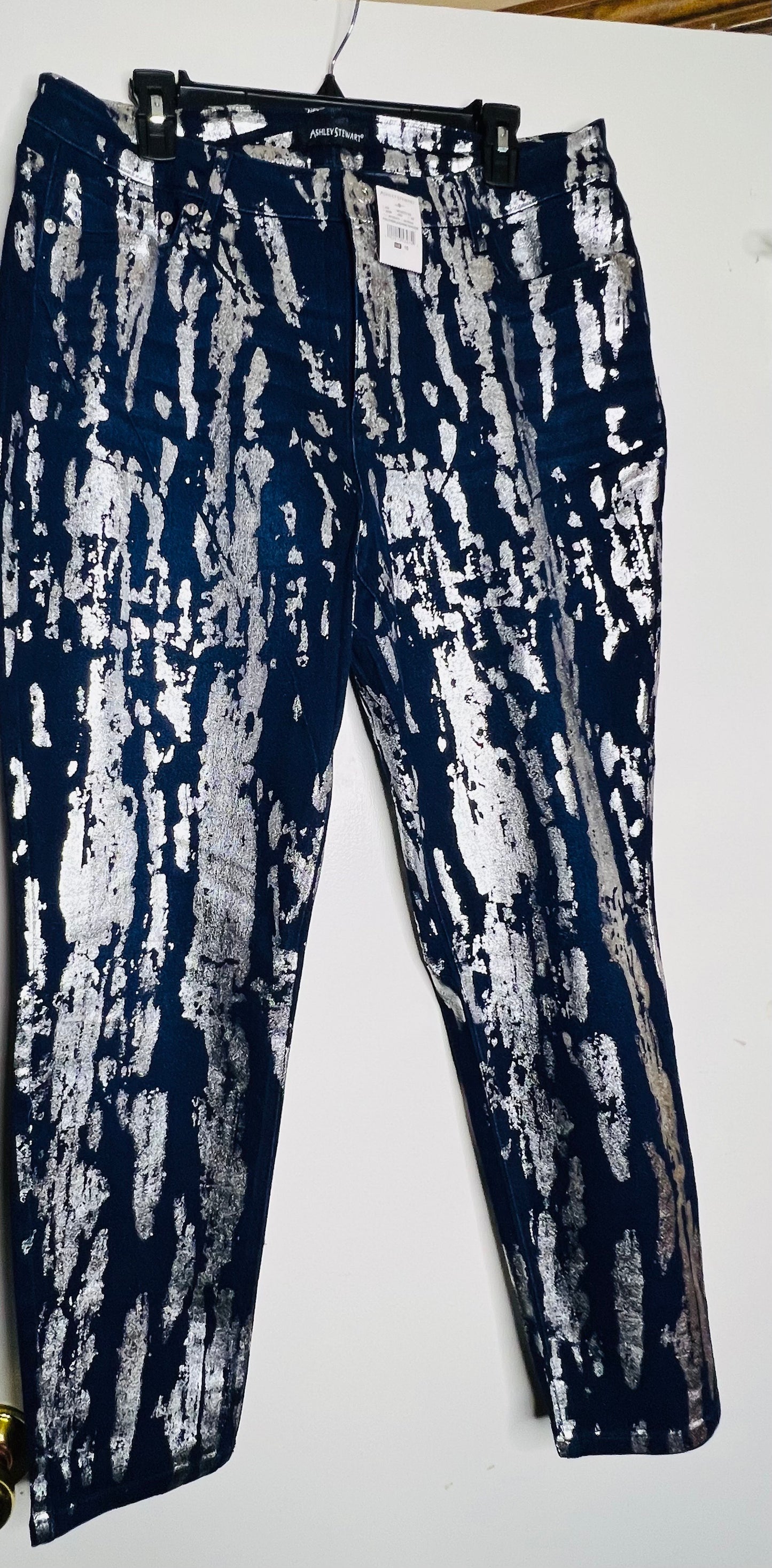 Plus Size Denim & Silver Jean Suit by Ashley Stewart
