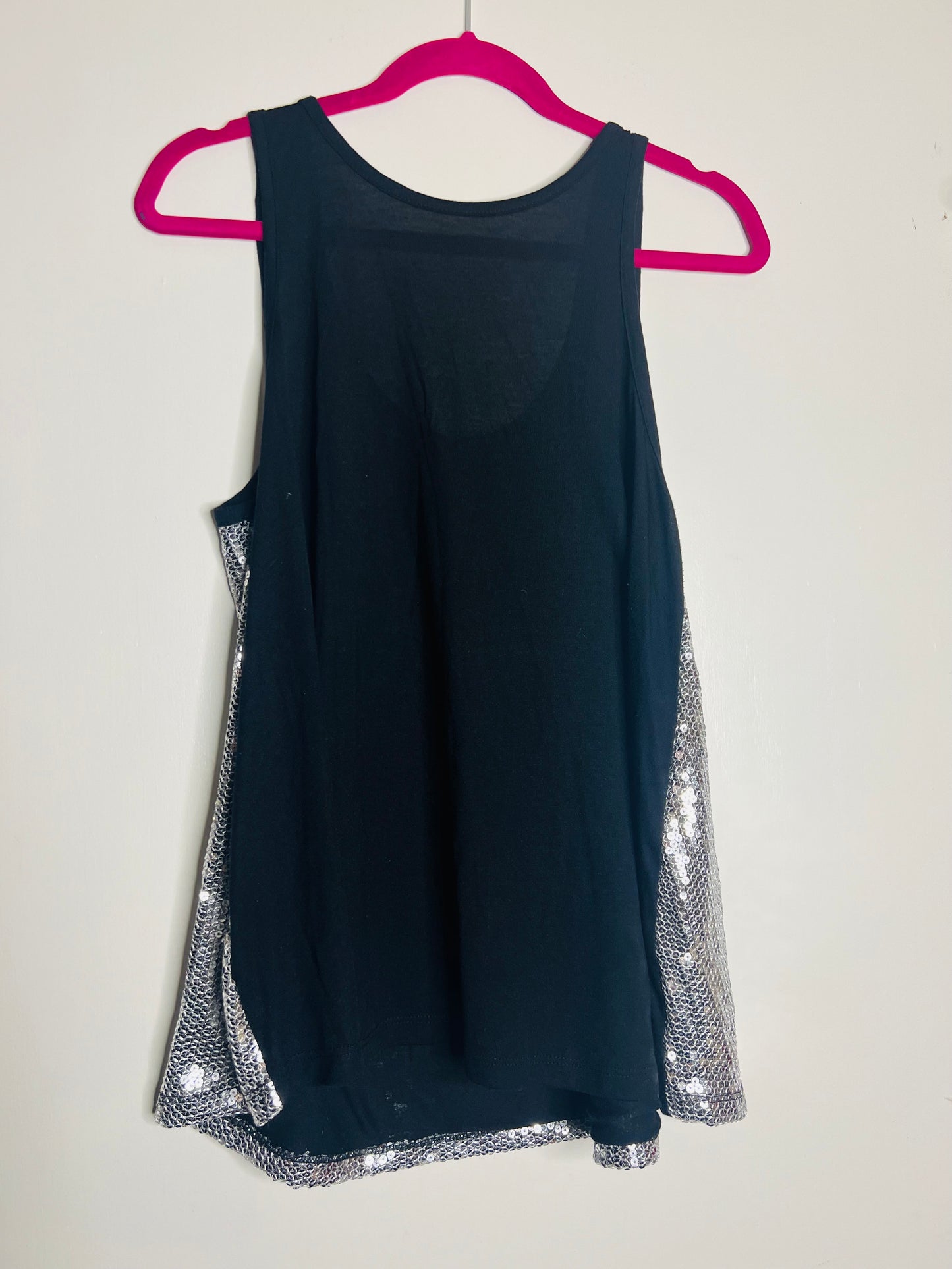 “I’m So Fancy” Sequins Swing Tank