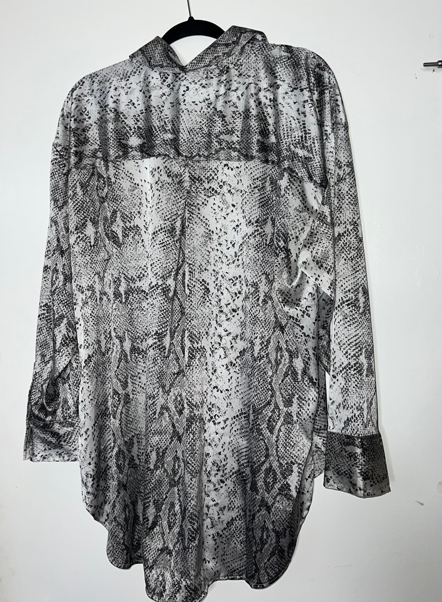 Snake Skin Buttoned Blouse