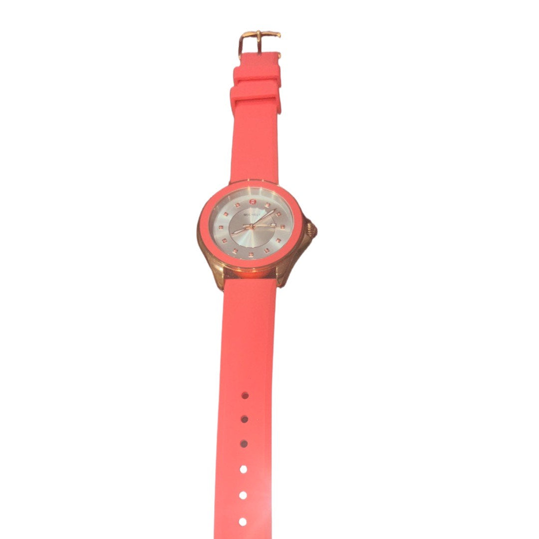 Michele Watch Cape Topaz Dial Silicon Strap