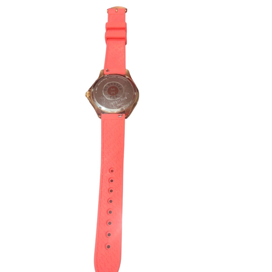 Michele Watch Cape Topaz Dial Silicon Strap