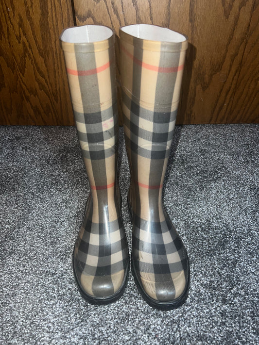 Burberry Nova Check Rain Boots