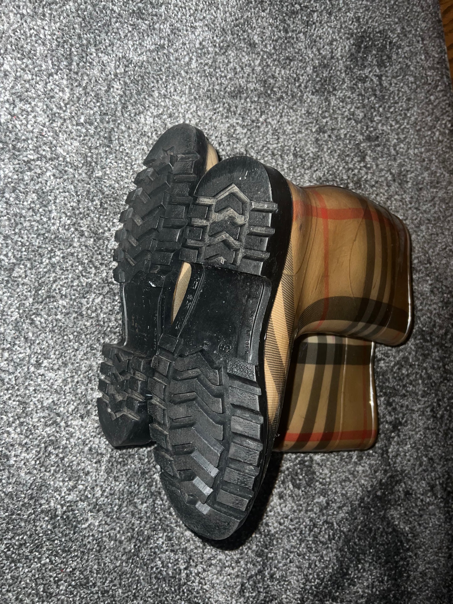 Burberry Nova Check Rain Boots